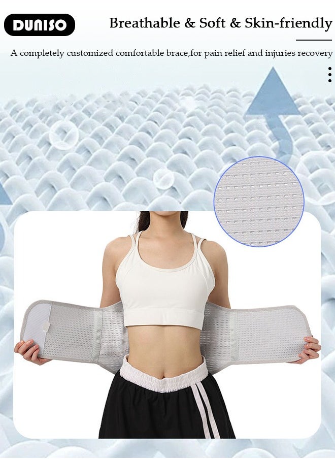 Waist Support Belt for Lower Back Pain Relief Sciatica, Scoliosis, Herniated Disc, Breathable Back Support Belt for Women Men,Flexible Breathable Support Belt Back Braces,Adjustable Lumbar Support Brace Body Shape Waist Trainer