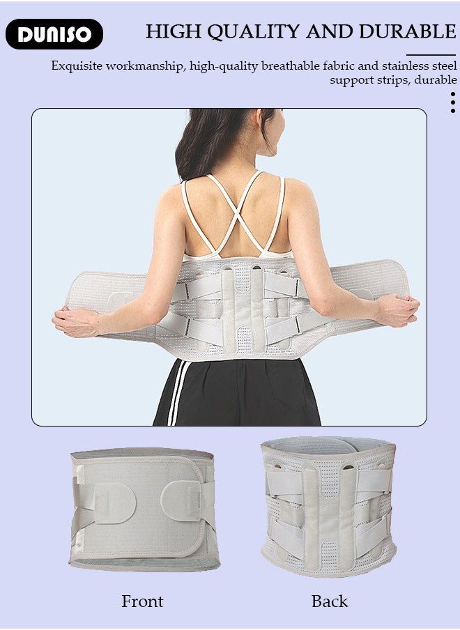 Waist Support Belt for Lower Back Pain Relief Sciatica, Scoliosis, Herniated Disc, Breathable Back Support Belt for Women Men,Flexible Breathable Support Belt Back Braces,Adjustable Lumbar Support Brace Body Shape Waist Trainer