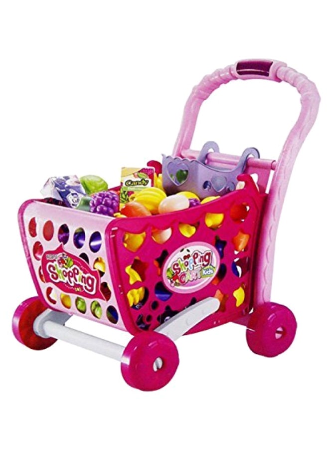 3-In-1 Shopping Cart With Fruits And Vegetables