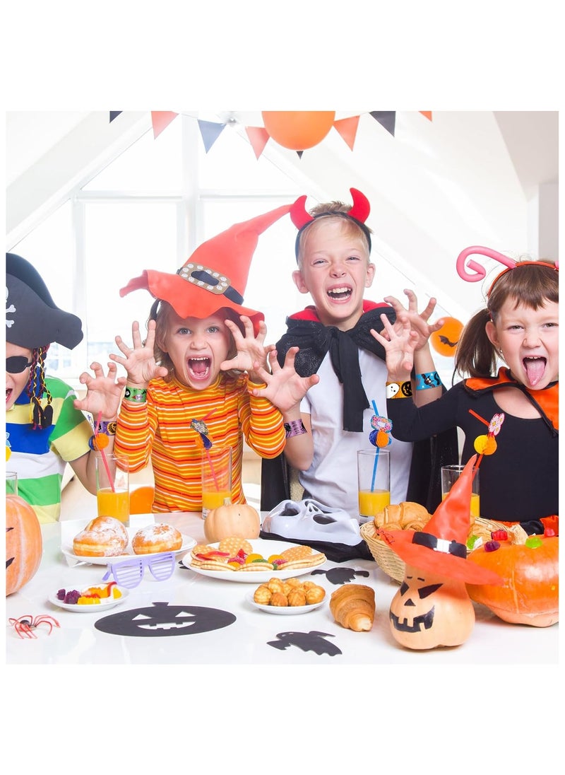 Slap Bracelets Bulk Party Favors for Kids - 24 Designs Snap Bracelets for  Decorations,  Goodie Treat Bag Stuffers Classroom Prizes Exchanging Gifts Supplies(100Pcs)