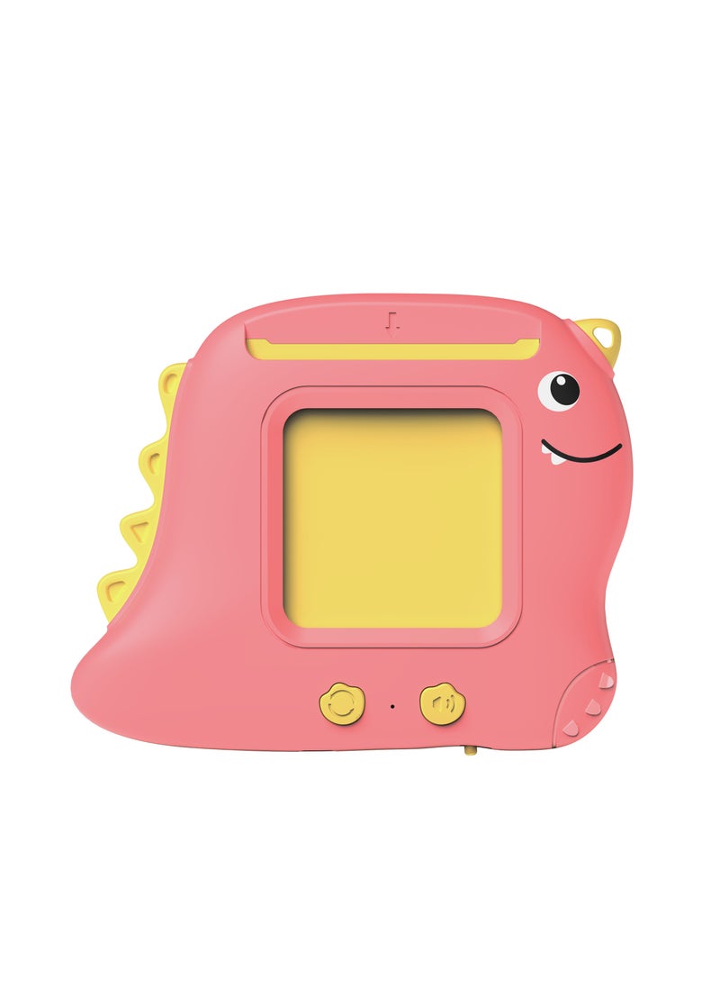 Talking Flash Cards Machine for Kids with Green Dinosaur Arabic Flashcards - Early Education Sound Learning Card Reader, 112 Cards (224 Sides) - Available in Pink Color