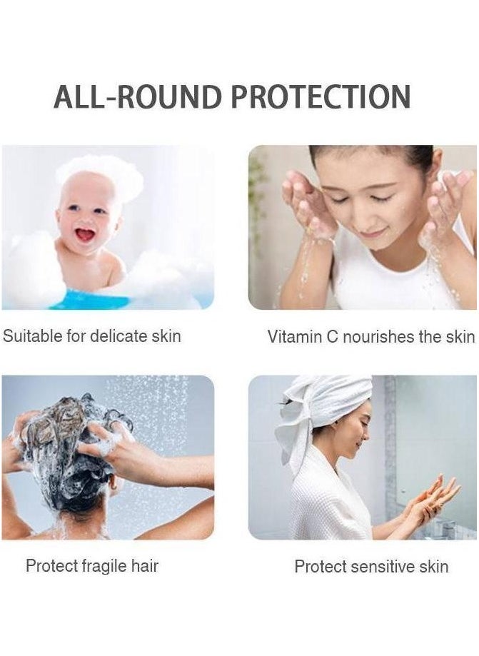 Bath Filter – 7 Layers of Fine Filtration.Effectively removes residual chlorine, impurities, rust, heavy metals, bacteria, and odor, while supplementing vitamin C. Transform your bath into a full-body skin spa, protecting every inch of your skin and hair, and ensuring a healthier experience for you and your family.