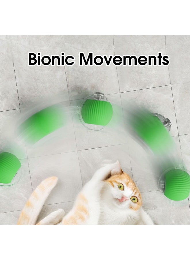 Interactive Rolling Pet Toy Ball, 360° Smart Automatic Self Rolling Cat Dog Ball Toys, Smart Interactive Pet Toy Ball, USB Rechargeable Cat Toys Ball, Automatic Electric Moving Ball Toy for Indoor C