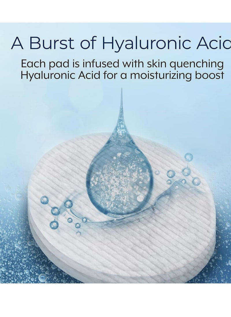 Plexaderm Reset and Replenish Pads with Hyaluronic Acid - remove Dirt, Oil & Makeup and Hydrate Skin