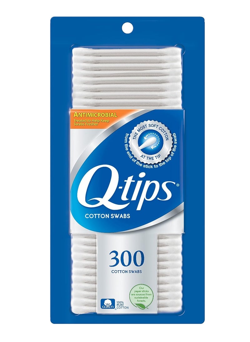 Q-tips Cotton Swabs ,SWAB,QTIPS,ANTIBAC,300/PK