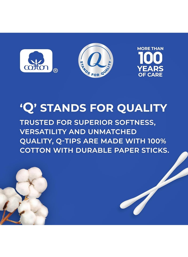 Q-tips Cotton Swabs, 500 Count (Pack of 2)