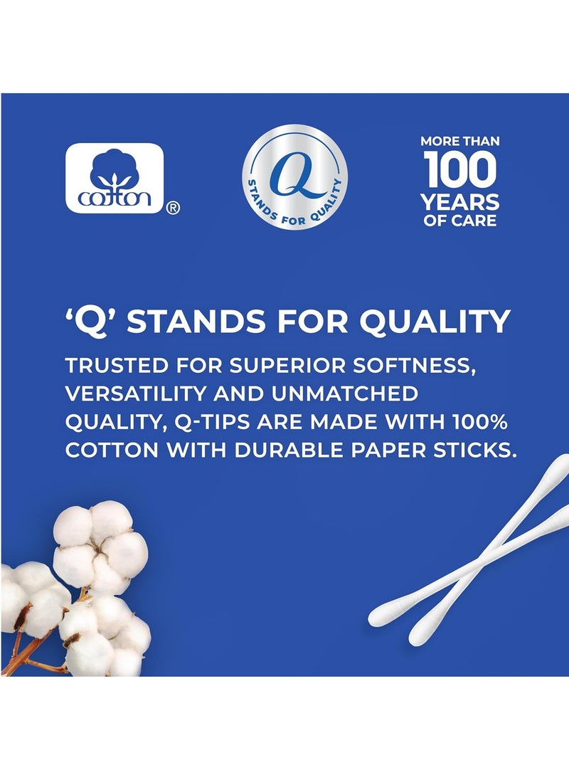 Q-tips Cotton Swabs For Hygiene and Beauty Care Original Cotton Swab Made With 100% Cotton 750 Count