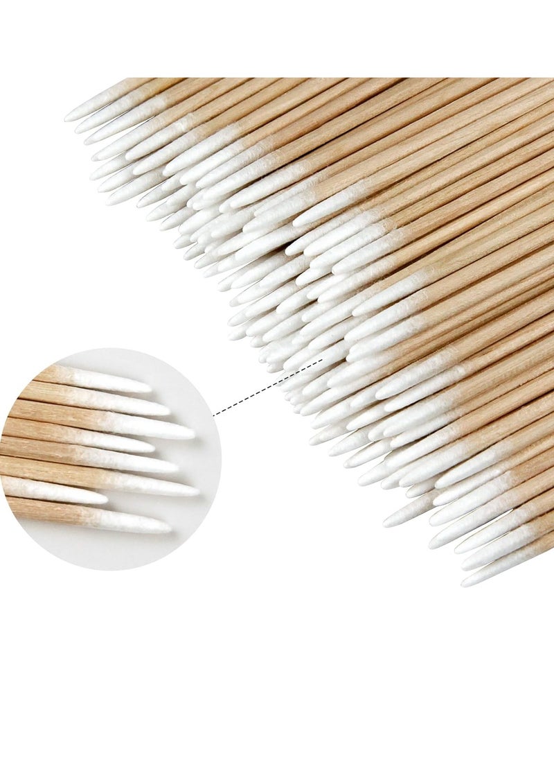 600 Pcs Microblading Cotton Swabs, 4 Inch Pointed Cotton Swabs, Eyebrow Tattoo Permanent Supplies, Cotton Sticks Applicator For Correcting Makeup Mistakes, Cleaning Nail Polish, Craft