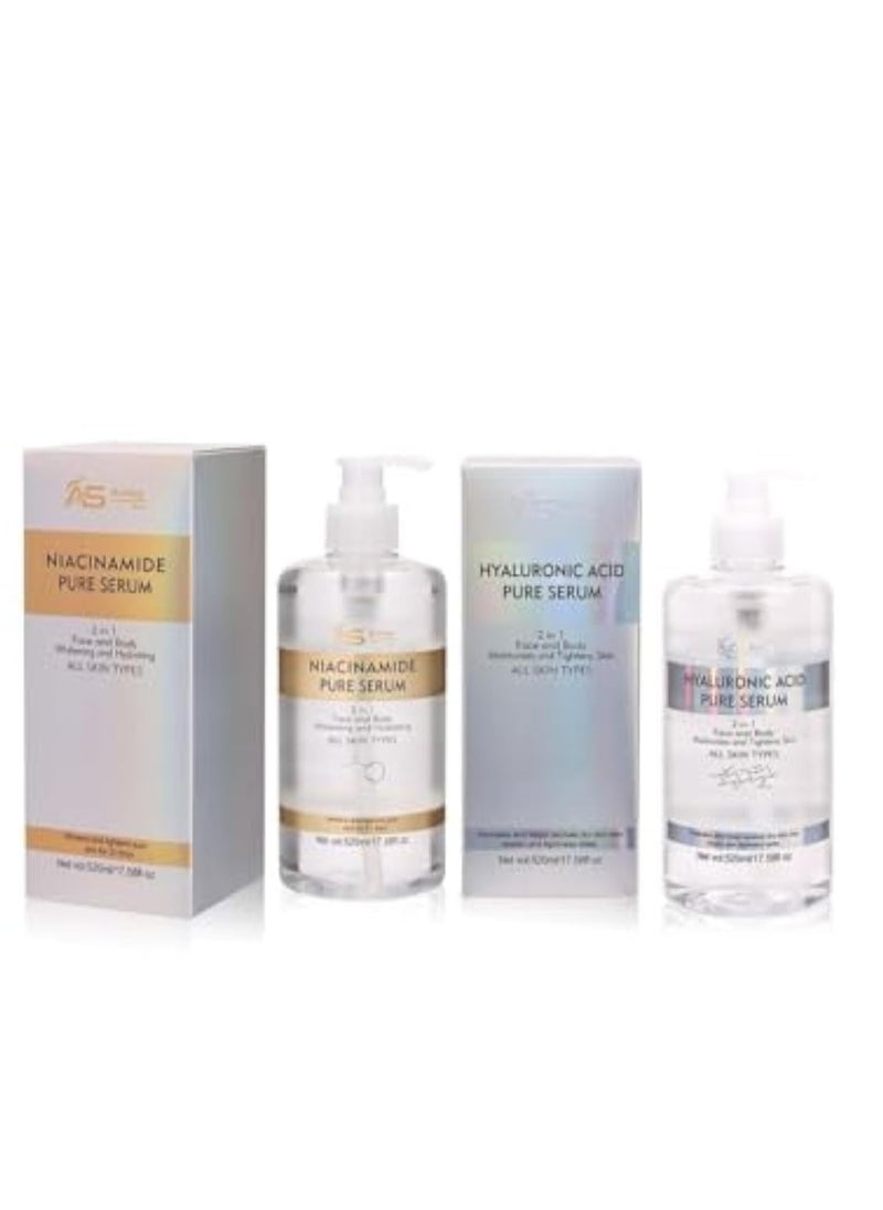 Ashley Shine NIACINAMIDE & Hyaluronic ACID Pure Serum Moisturizing and Whitening Skin Care