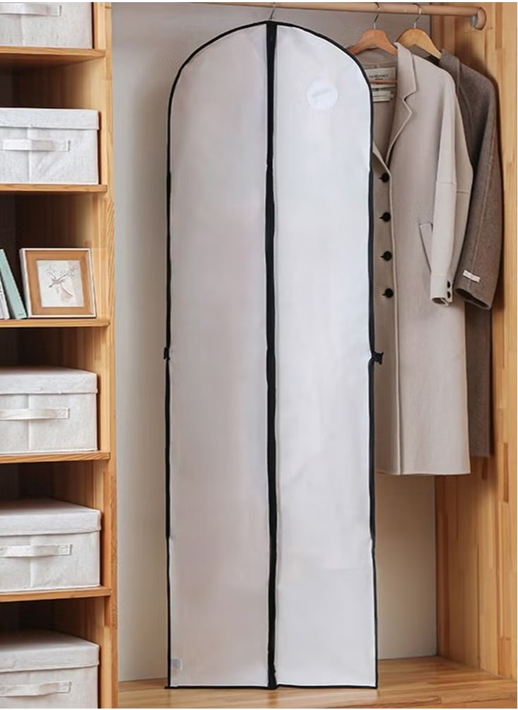 Garment Bags for Hanging Clothes 2 PCS Garment Storage Bags Suit Bags Dress Bag for Storage Hanging Clothes Covers Storage Protector Long Dress Bags for Gowns Closet Storage and Travel