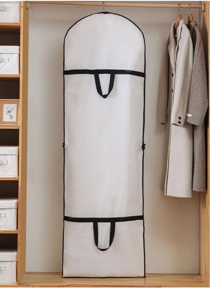 Garment Bags for Hanging Clothes 2 PCS Garment Storage Bags Suit Bags Dress Bag for Storage Hanging Clothes Covers Storage Protector Long Dress Bags for Gowns Closet Storage and Travel