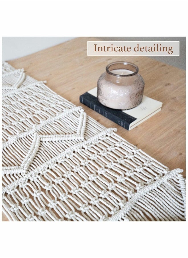 Macrame Table Runner Woven Wedding Table Decor