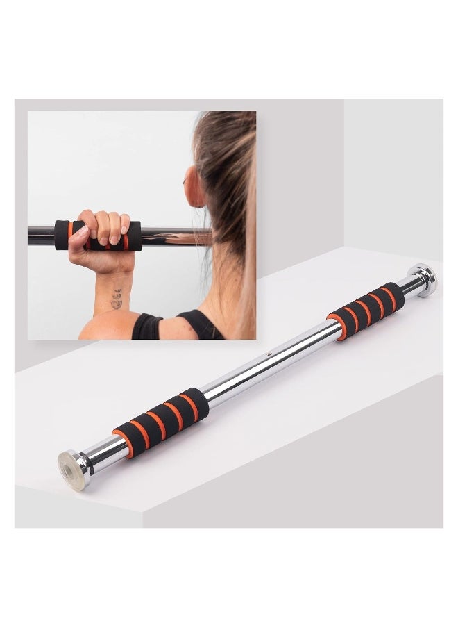 Door Pull Up and Chin Up Bar Fitness Strength Training  Bar 62 to 100cm