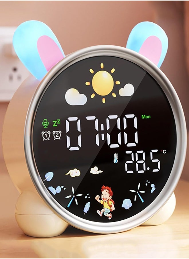 Digital Alarm Clock for Kids Alarm Digital for Bedroom Night Light Clock for Toddler Table clock With Sleep Training and Sound Machine Birthday Gift for Teen Boys Girls 3 4 5 6 7 8 Years Old