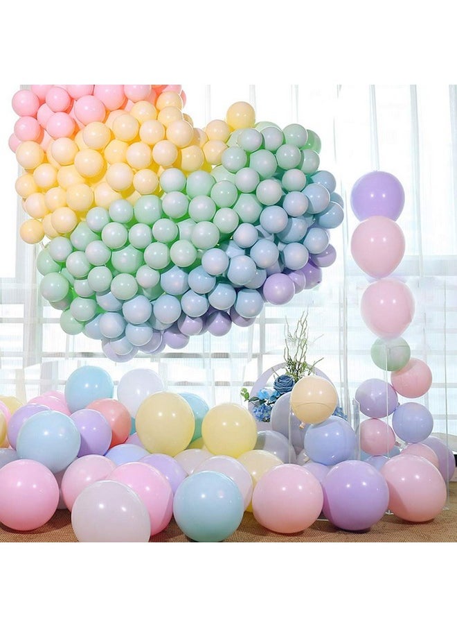 Rubber Pack Of 100 Pastel Colour Balloons For Birthday Decoration Baby Shower Anniversary Wedding Decorations Balloons Pastel Themed Decoration Items Kit