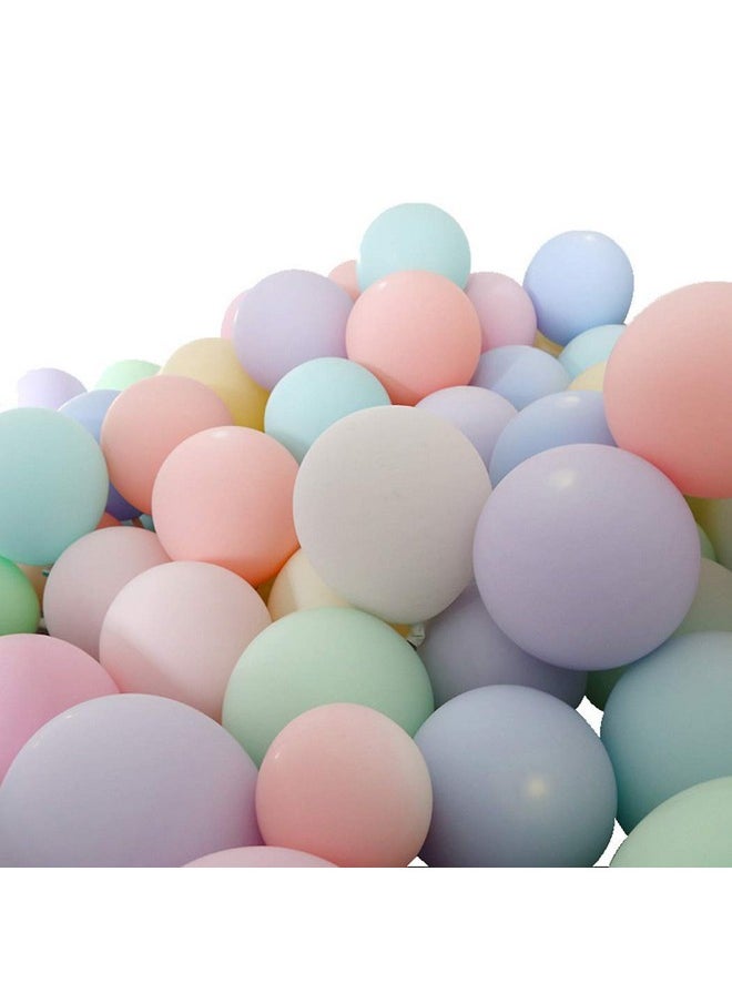 Rubber Pack Of 100 Pastel Colour Balloons For Birthday Decoration Baby Shower Anniversary Wedding Decorations Balloons Pastel Themed Decoration Items Kit