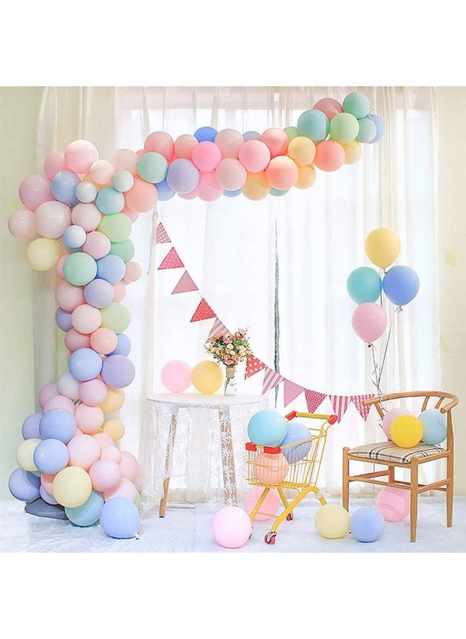 Rubber Pack Of 100 Pastel Colour Balloons For Birthday Decoration Baby Shower Anniversary Wedding Decorations Balloons Pastel Themed Decoration Items Kit