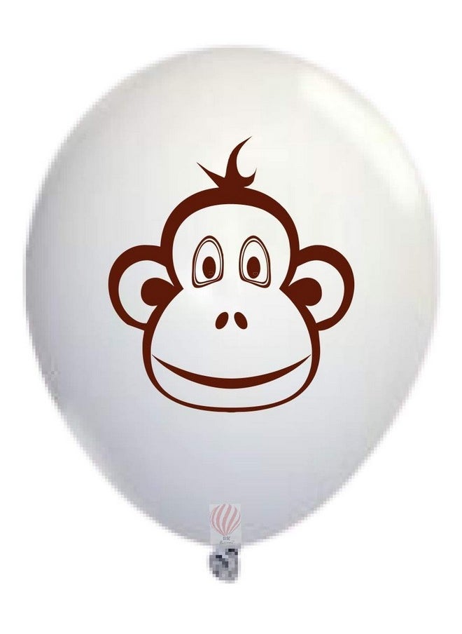 Rubber Pack Of 60 Jungle Safari Theme Balloons For Animal Theme Birthday Party Supplies - Multicolor For Jungle Animal Themed Birthday Decoration