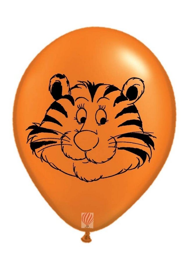 Rubber Pack Of 60 Jungle Safari Theme Balloons For Animal Theme Birthday Party Supplies - Multicolor For Jungle Animal Themed Birthday Decoration