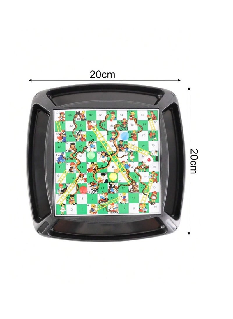 Wholesale Plastic Portable Magnetic Folding Crazy Chess Game Board Set Ludo Snakes And Ladders Game For Children Educational