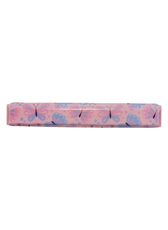 Multi Functional Pop Out Pencil Box For Kids Stationery For Children - Butterfly Theme - Peach