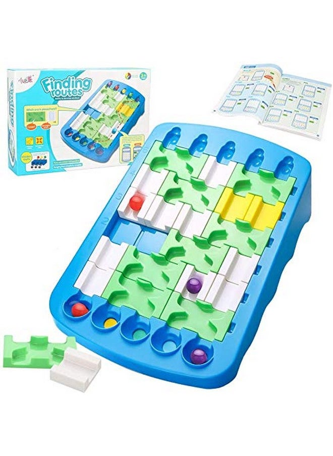 Finding Routes Brain Teasers Iq Puzzle And Stem Toy Logic Game Educational Toys For 6 Years Old Boys & Girls Board Game (Logic Puzzle)