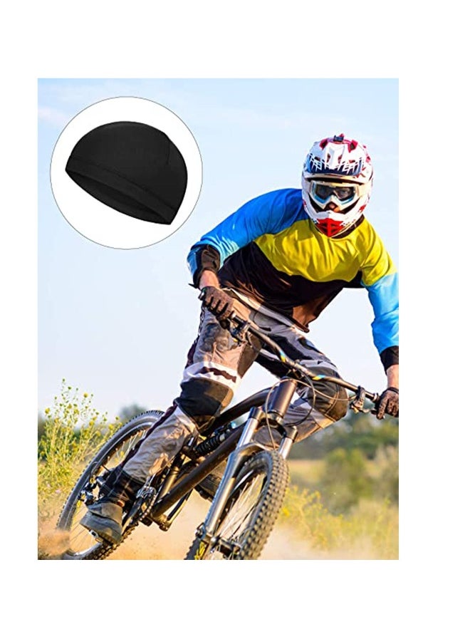 6 Pieces Helmet Liner Skull Caps Sweat Wicking Cap Running Hats Cycling Skull Caps for Men and Women