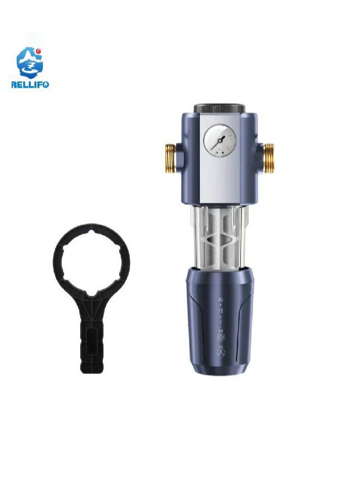 Rotation Fully automatic intelligent timing filtration Touchscreen, Filter，Reusable Whole House Spindown Pre Sediment Water Filter,Purifier for home Drinking Removes Impurities, Sediment From Water, Water Purifiers