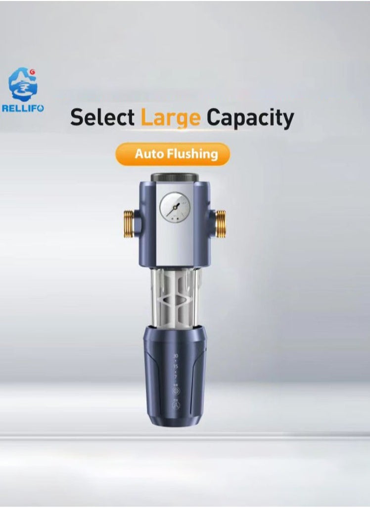 Rotation Fully automatic intelligent timing filtration Touchscreen, Filter，Reusable Whole House Spindown Pre Sediment Water Filter,Purifier for home Drinking Removes Impurities, Sediment From Water, Water Purifiers