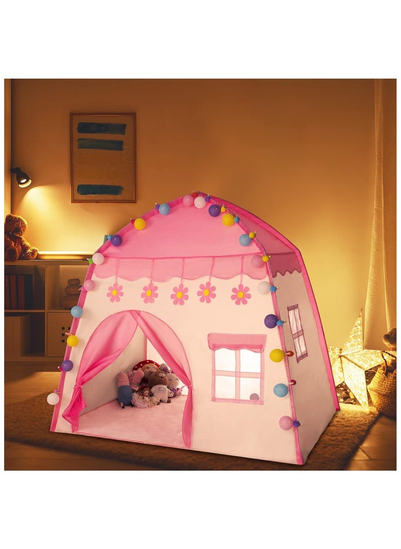 Princess Tent and Playhouses, Children Tent for Indoor Outdoor, Boys & Girls Birthday Gift (130 * 100 * 130CM)