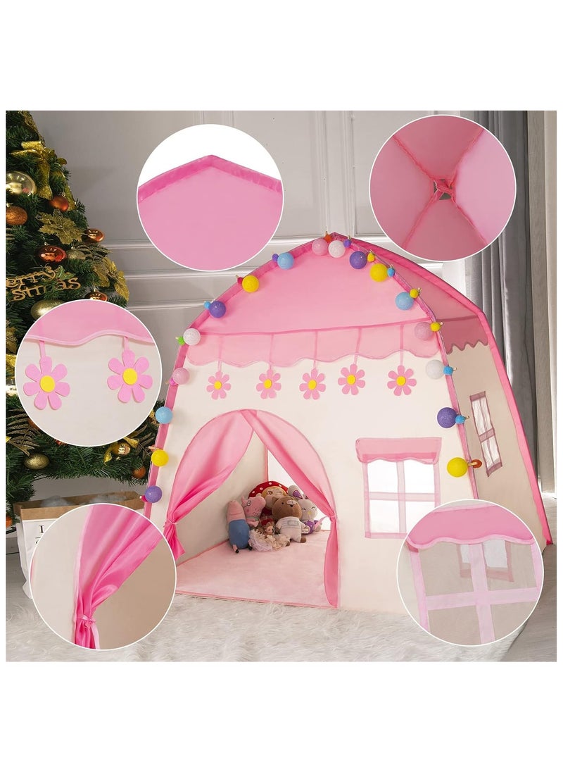 Princess Tent and Playhouses, Children Tent for Indoor Outdoor, Boys & Girls Birthday Gift (130 * 100 * 130CM)