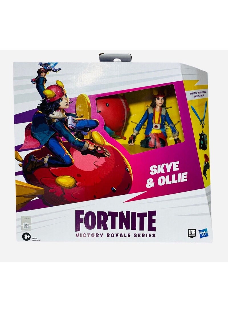 FORTNITE Hasbro Victory Royale Series Skye and Ollie Deluxe Pack Collectible Action Figures with Accessories