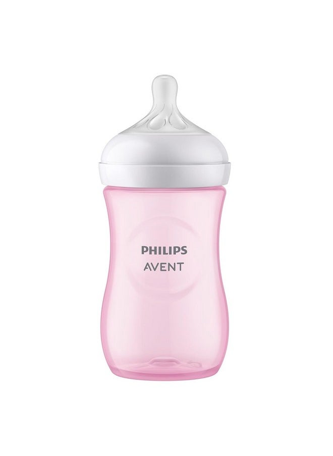 Philips Natural Response 3.0 Pink Feeding Bottle 260Ml Scy903/11