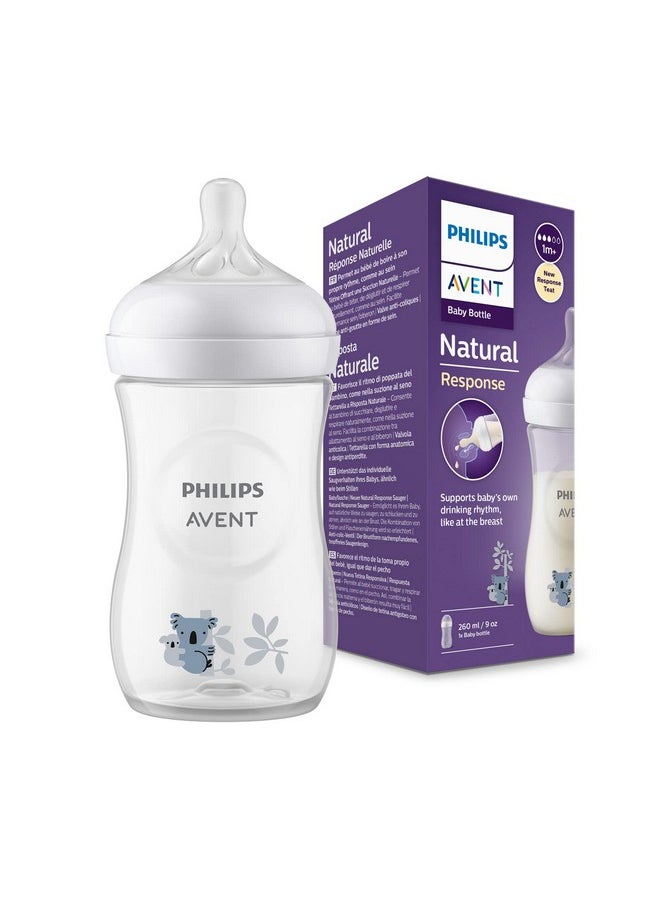 Ps Avent Natural Baby Feeding Bottle | No.1 Brand Recommended By Moms Worldwide | Ideal For 1 Months+| Natural Response Technology Mimics Breastfeeding | Uniquely Designed Nipple Releases Milk Only When Baby Drinks | Pack Of 1 | Scy903/67