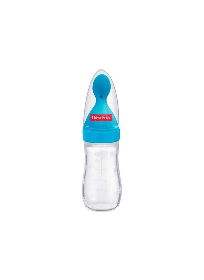 Squeezy Silicone Food Feeder, Blue, 125Ml