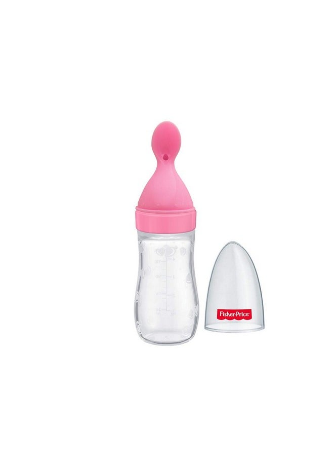 Squeezy Silicone Food Feeder For Baby, Pink, 125Ml