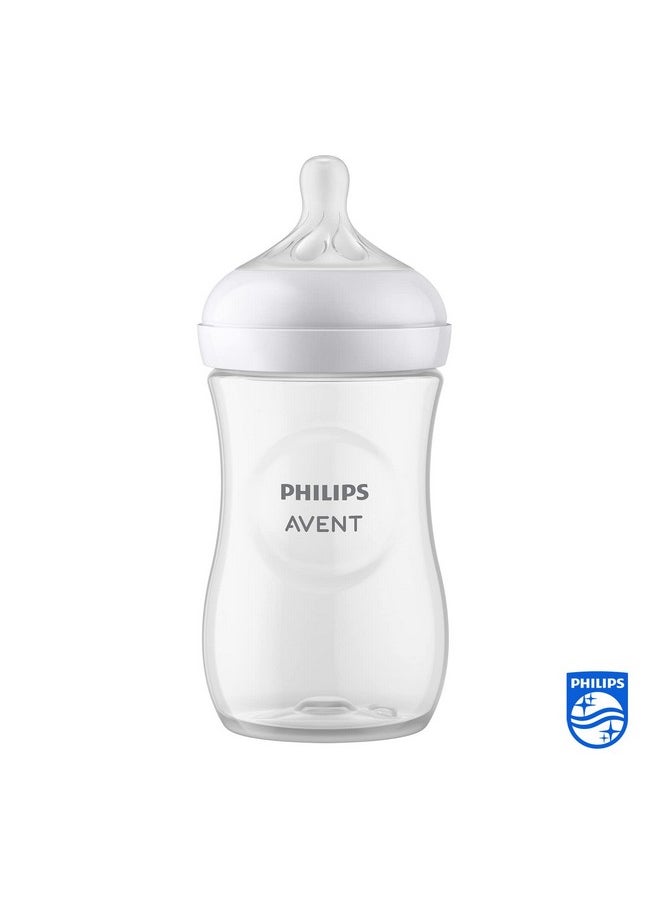 Ps Avent Natural Baby Feeding Bottle | No.1 Brand Recommended By Moms Worldwide | Ideal For 1 Months+| Natural Response Technology Mimics Breastfeeding | Uniquely Designed Nipple Releases Milk Only When Baby Drinks | Pack Of 1 | Scy903/01