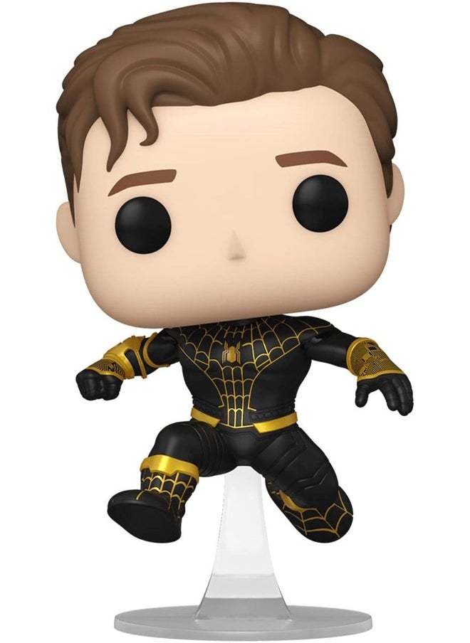 Spider-Man NWH Unmasked Black Suit Pop! Figure AAA Anime Ex.