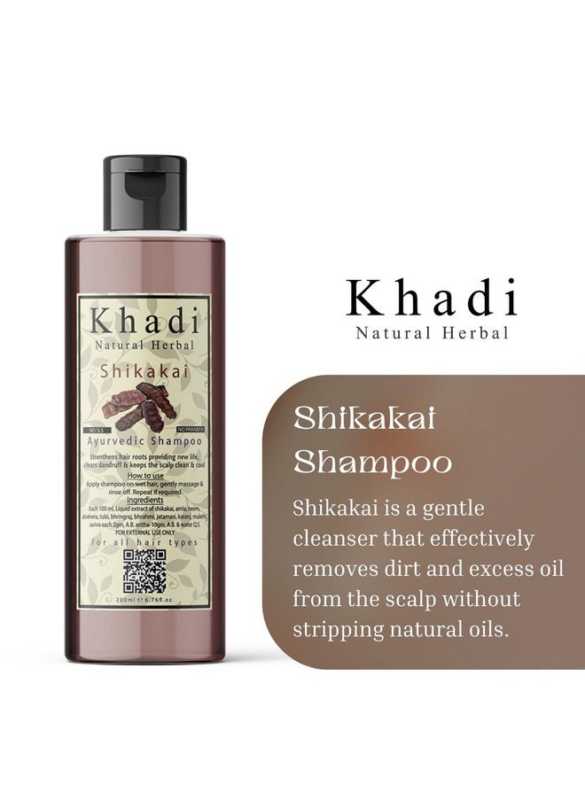 Khadi Natural Herbal Shikakai Shampoo 200Ml