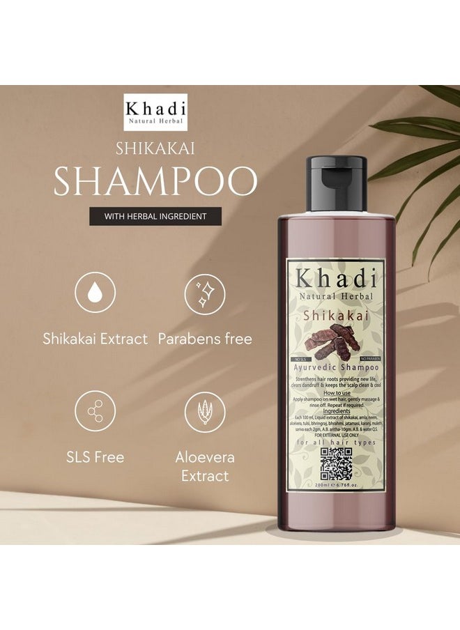 Khadi Natural Herbal Shikakai Shampoo 200Ml