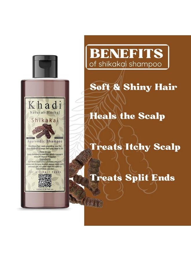 Khadi Natural Herbal Shikakai Shampoo 200Ml