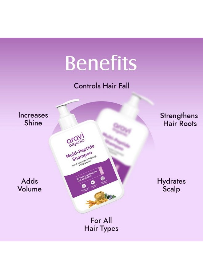 Multi Peptide Hairfall Shampoo - Acetyl Tripeptide 3, Palmitoyl, Oligopeptide & Rosemary - 200 Ml