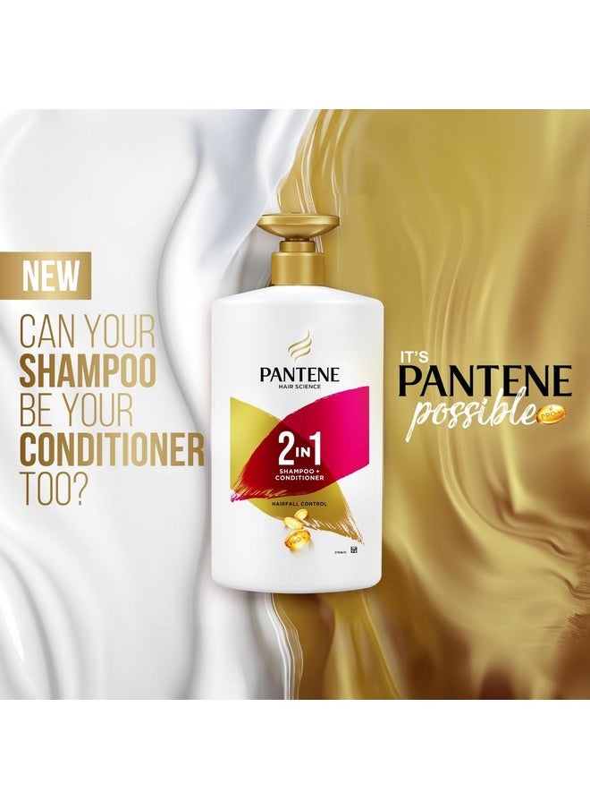 Advanced Hairfall Solution, 2In1 Anti-Hairfall Shampoo & Conditioner For Women, 1L