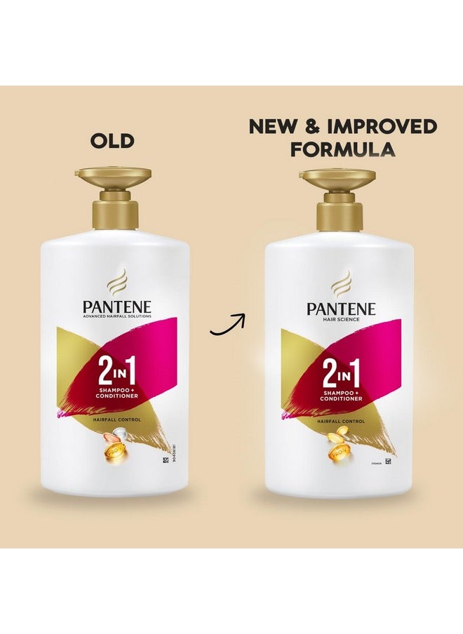Advanced Hairfall Solution, 2In1 Anti-Hairfall Shampoo & Conditioner For Women, 1L