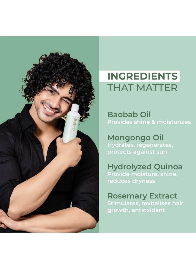 Leave-In Conditioner For Frizzy, Wavy & Curly Hair | Hair Cream For Men & Women | Moisturizes, Protects, Nourishes & Adds Shine To Dry & Damaged Hair | Silicone Free (50, Millilitre)