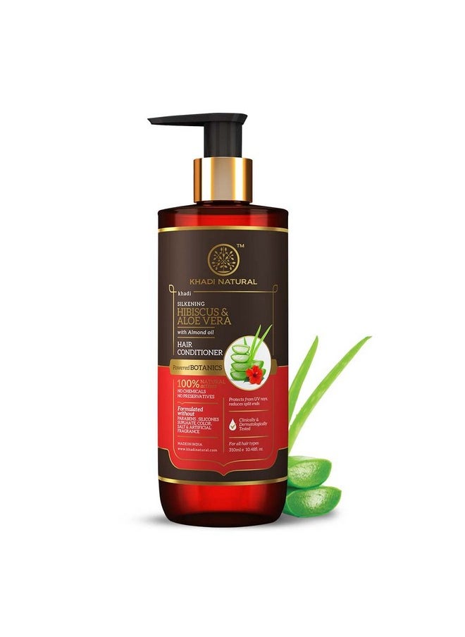 Hibiscus & Aloe Vera Hair Conditioner| Frizz Free Hair| Improves Texture| Controls Hair Fall| Powered Botanics| 310Ml