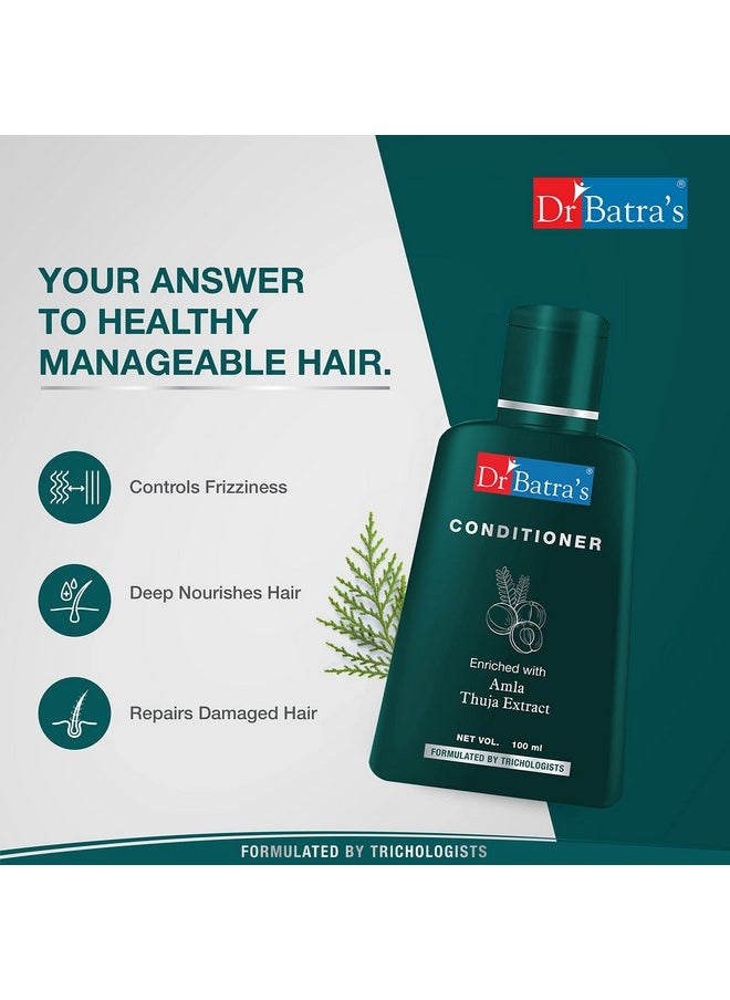 Hair Fall Control Serum - 125 Ml, Conditioner - 100 Ml Hair Fall Control Oil - 200 Ml And Hair Fall Control Shampoo - 200 Ml, Combo Kit, Enriched With Thuja & Henna (Pack Of 4)