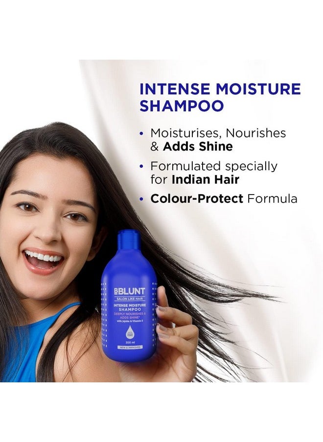 Intense Moisture Natural Hair Shampoo And Conditioner Combo For Women & Men'S Dry Hair For Daily Use (300Ml + 250G)