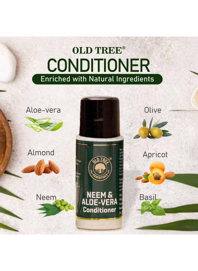 Neem & Aloevera Hair Conditioner Kit For Hotels 20Ml - (Set Of 100 Pcs) | Travel Size Conditioner Kit For Hotel Amenities, Guest House, Marriage Hall And Hospitality