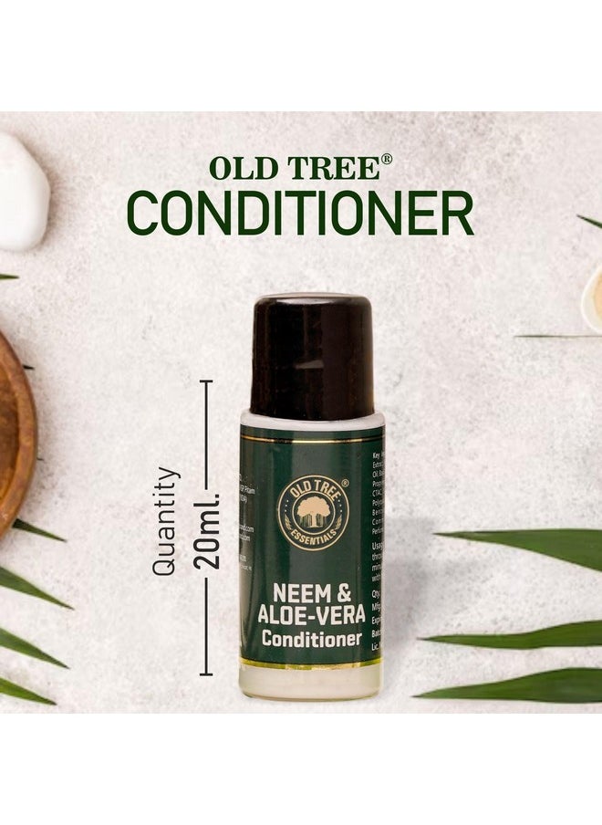 Neem & Aloevera Hair Conditioner Kit For Hotels 20Ml - (Set Of 100 Pcs) | Travel Size Conditioner Kit For Hotel Amenities, Guest House, Marriage Hall And Hospitality